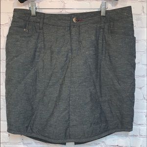 Horny Toad Insulated Gray Heathered Skirt Size 12